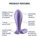 Анальная пробка Satisfyer Intensity Plug PurpleSO8626,6 - интернет-магазин интимных товаров Squitter