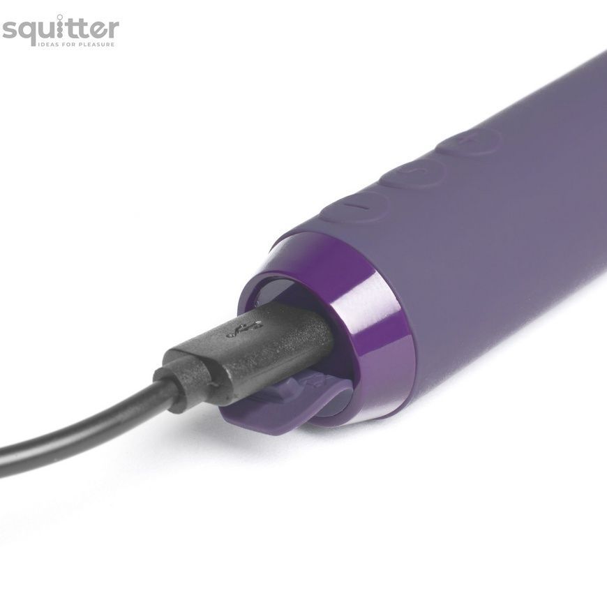 Минивибратор Je Joue - Classic Bullet Vibrator Purple с глубокой вибрацией и фиксацией на палец SO3040 - онлайн-сексшоп Сквитер