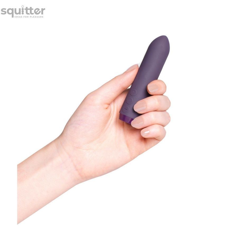 Минивибратор Je Joue - Classic Bullet Vibrator Purple с глубокой вибрацией и фиксацией на палец SO3040 - онлайн-сексшоп Сквитер