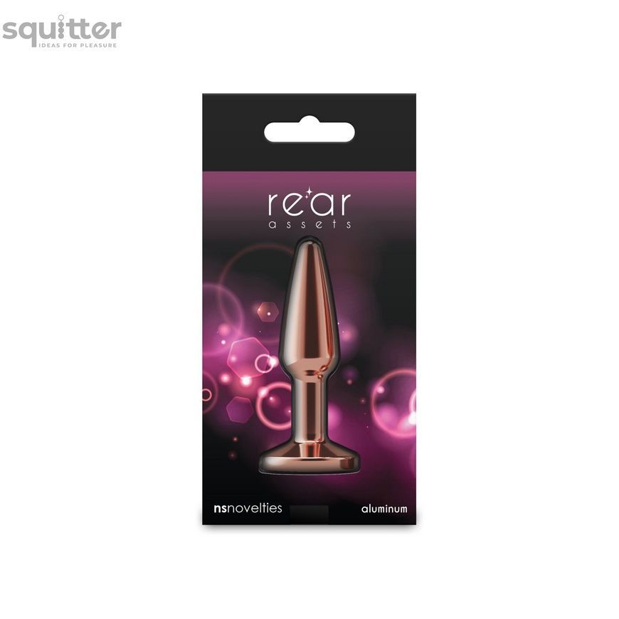 Анальна пробка NS Novelties Rear Assets - Tapered - Small - Rose Gold - Pink SX4387 - онлайн-сексшоп Сквітер