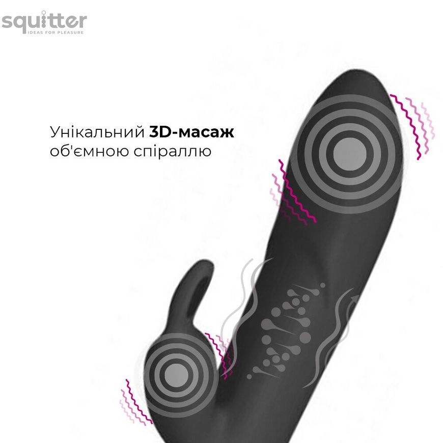 Вібратор-кролик зі спіральним 3D-масажем Adrien Lastic Twister SO4865 - онлайн-сексшоп Сквітер