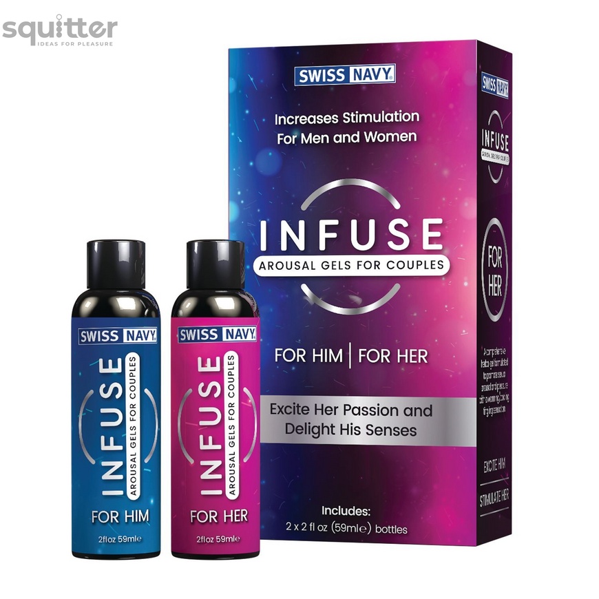 Возбуждающие гели для пар Swiss Navy Infuse Arousal Gels for Couples 2×59 мл SO5722 фото