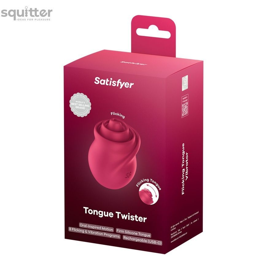 Вібростимулятор для клітора Satisfyer Tongue Twister з імітацією язичка SX3849 - онлайн-сексшоп Сквітер