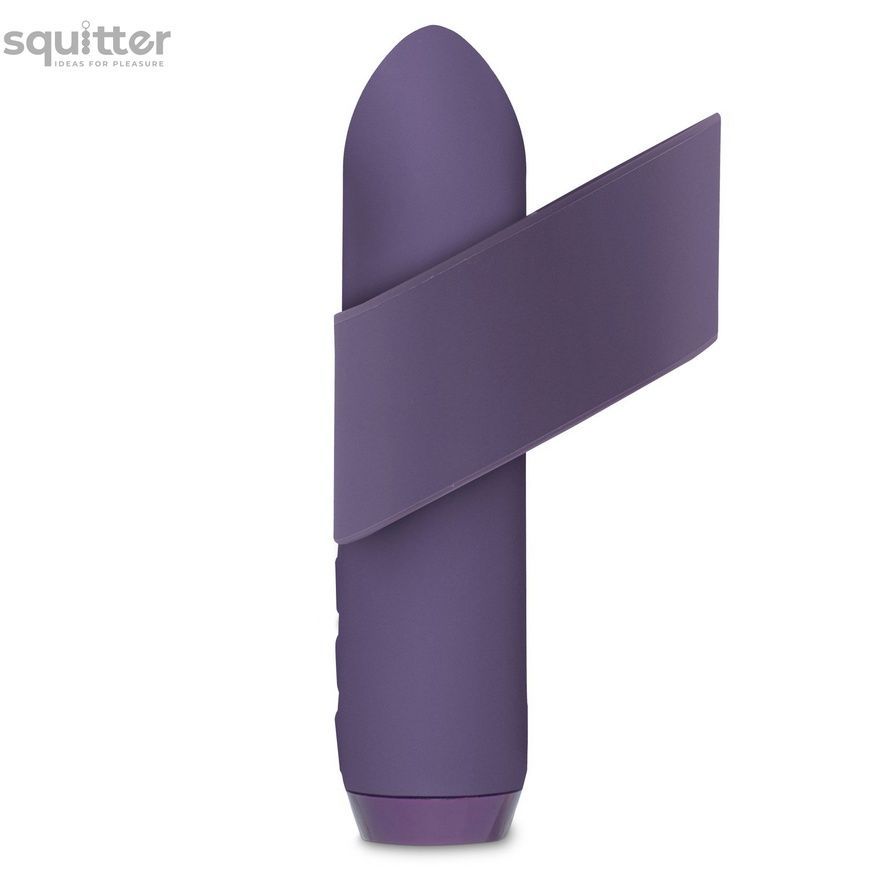 Минивибратор Je Joue - Classic Bullet Vibrator Purple с глубокой вибрацией и фиксацией на палец SO3040 - онлайн-сексшоп Сквитер