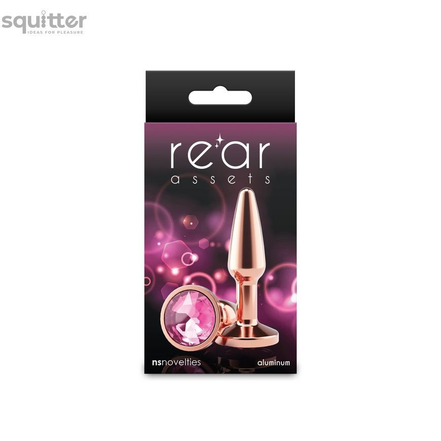 Анальна пробка NS Novelties Rear Assets - Tapered - Small - Rose Gold - Pink SX4387 - онлайн-сексшоп Сквітер