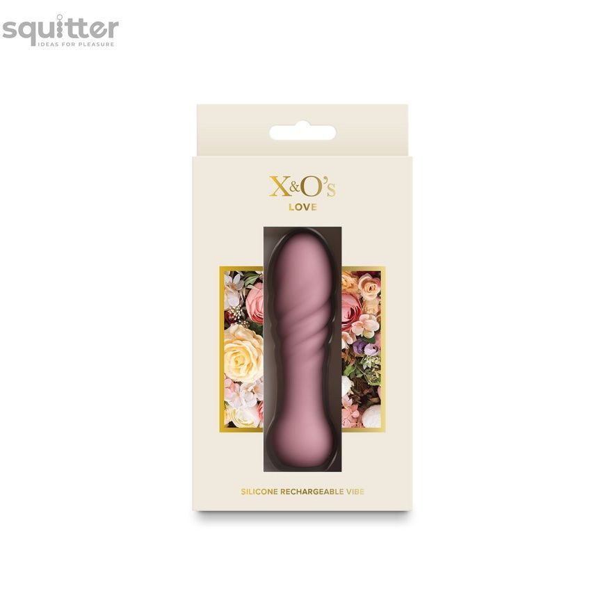 Мінівібратор NS Novelties X&O's - Love - Dusty Rose SX4331 - онлайн-сексшоп Сквітер