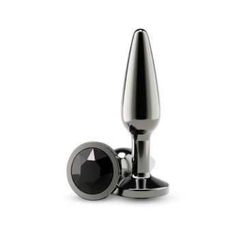 Анальна пробка NS Novelties Rear Assets - Tapered - Medium - Gunmetal - Black SX4388 - онлайн-сексшоп Сквітер