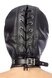 Капюшон для БДСМ зі знімною маскою Fetish Tentation BDSM hood in leatherette with removable mask SO4672 фото 2