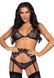 Мереживний комплект зі стразами Leg Avenue Bright Lights Rhinestone S (трусики, бра, пояс для панчіх SO8003,4 - інтернет-магазин інтимних товарів Squitter