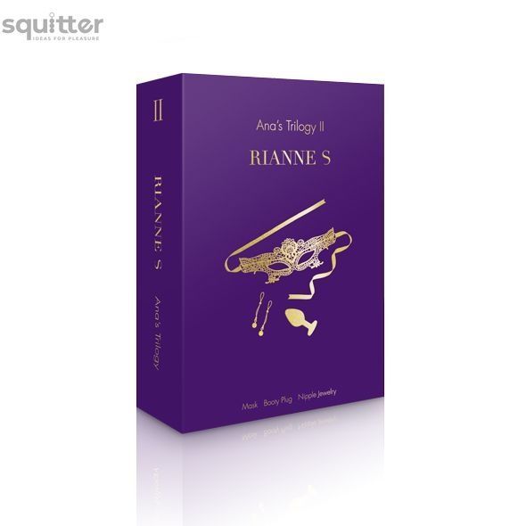 Романтичний подарунковий набір RIANNE S Ana's Trilogy Set II: силіконова анальна пробка 2,7 см, ласо SO3856 - онлайн-сексшоп Сквітер
