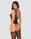Бодистокинг Obsessive Bodystocking F237 XL/XXL, растительное плетение, имитация чулокSO7234,2 - интернет-магазин интимных товаров Squitter