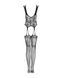 Бодистокинг Obsessive Bodystocking F237 XL/XXL, растительное плетение, имитация чулокSO7234,6 - интернет-магазин интимных товаров Squitter