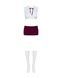 Эротический костюм студентки Obsessive Student 4 pcs costume S/M, топ, юбка, стринги, гольфыSO7731,3 - интернет-магазин интимных товаров Squitter