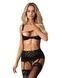 Комплект Obsessive Lecille 3-pcs crotchless set S/M SX3106,1 - інтернет-магазин інтимних товарів Squitter
