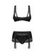 Комплект Obsessive Lecille 3-pcs crotchless set S/M SX3106,5 - інтернет-магазин інтимних товарів Squitter