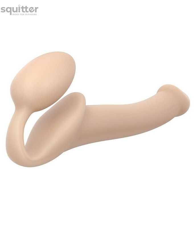 Безремневой страпон Strap-On-Me Flesh M, полностью регулируемый, диаметр 3,3см SO2350 - онлайн-сексшоп Сквитер