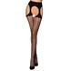 Еротичні колготки Passion TIOPEN 004 3/4 (fishnet 40 den), black, імітація панчох і пояса PS24507,1 - інтернет-магазин інтимних товарів Squitter