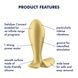 Анальна смарт-пробка з вібрацією Satisfyer Intensity Plug Gold SO8627,6 - інтернет-магазин інтимних товарів Squitter