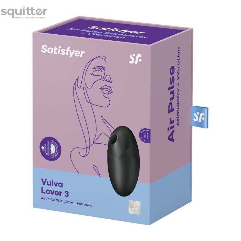 Вакуумний стимулятор Satisfyer Vulva Lover 3 Black SO7783 фото