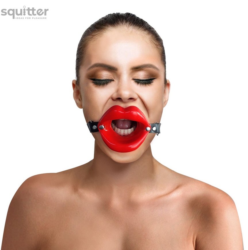 Кляп расширитель в форме губ Art of Sex - Gag Lips, натуральная кожа SO5148 фото