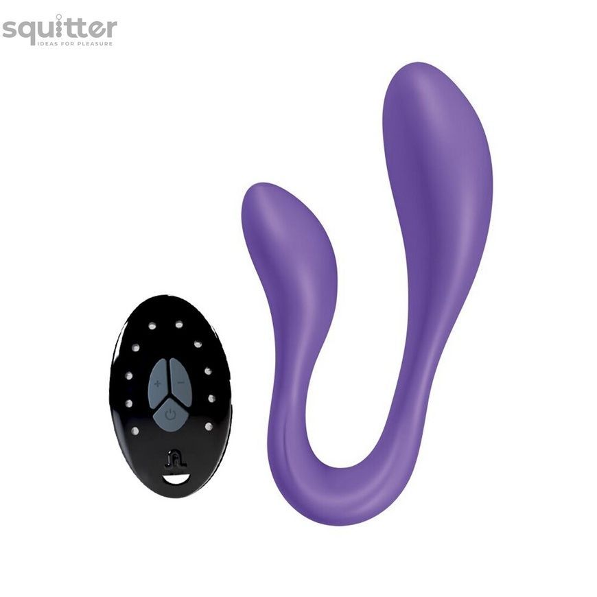 Вібратор для пар Adrien Lastic Couple Secrets II з пультом LRS, два мотори, універсальний AD11933 - онлайн-сексшоп Сквітер