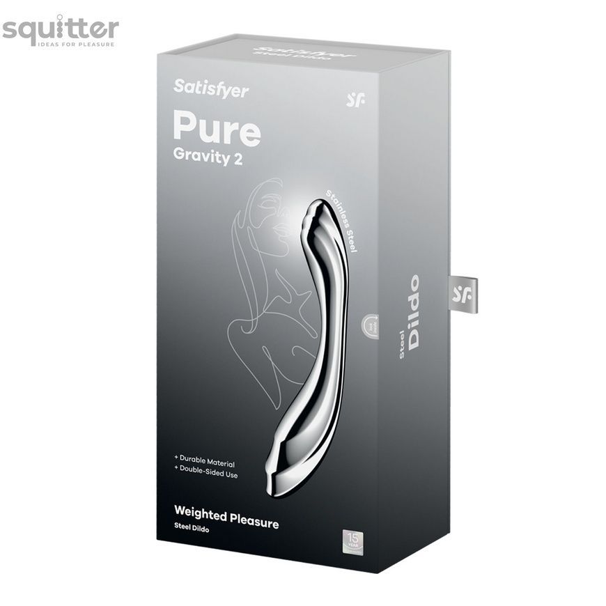 Металевий дилдо Satisfyer Pure Gravity 2 SX3254 - онлайн-сексшоп Сквітер