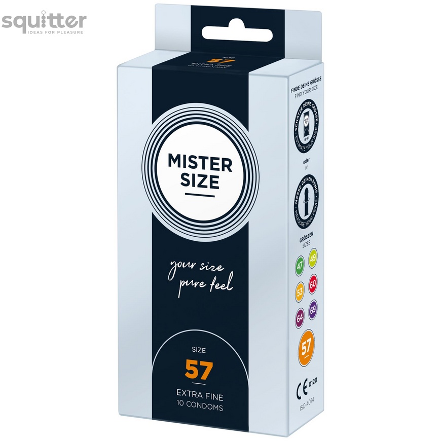 Презервативы Mister Size - pure feel - 57 (10 condoms), толщина 0,05 мм SO8045 фото