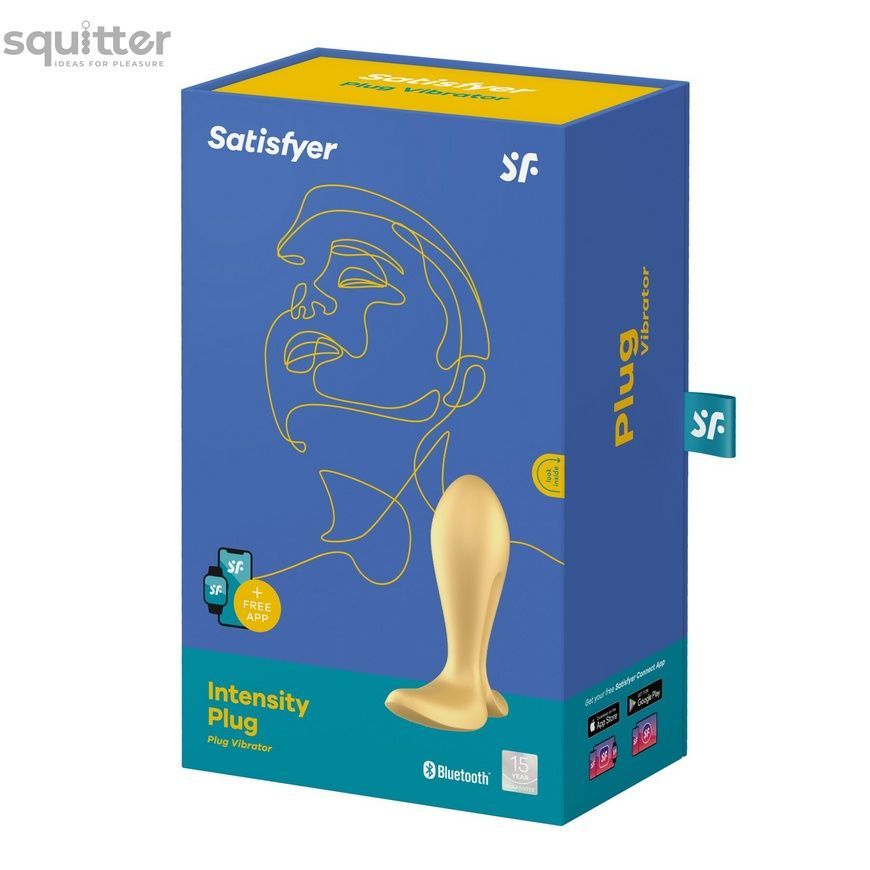 Анальна смарт-пробка з вібрацією Satisfyer Intensity Plug Gold SO8627 - онлайн-сексшоп Сквітер