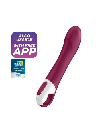 Смарт вібратор точки G Satisfyer Big Heat з функцією підігріву SO6107 - онлайн-сексшоп Сквітер