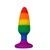 Силіконова анальна пробка Wooomy Hiperloo Silicone Rainbow Plug M, діаметр 2,9 см, довжина 11 см SO7435 - онлайн-сексшоп Сквітер