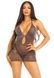 Сукня Leg Avenue Lurex Rhinestone Keyhole Halter Dress One Size Black/Silver SX2769,2 - інтернет-магазин інтимних товарів Squitter