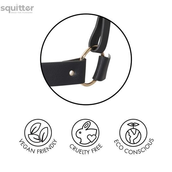 Портупея-пояс Bijoux Indiscrets MAZE - Wide Belt and Restraints Black, екошкіра SO2680 - онлайн-сексшоп Сквітер