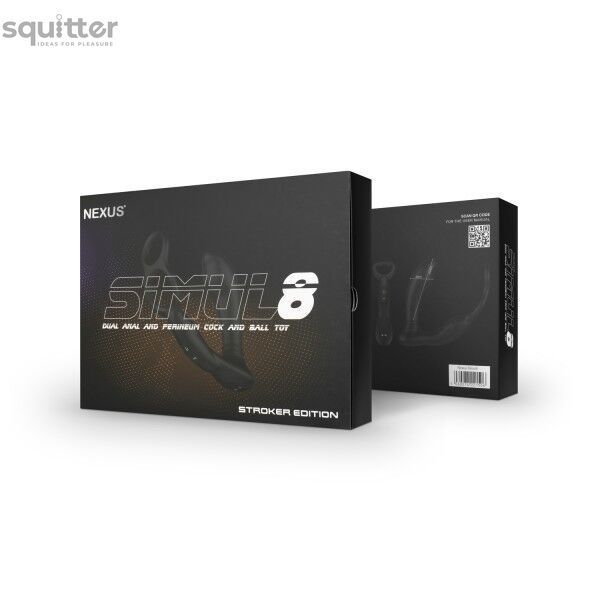 Массажер простаты Nexus Simul8 Stroker Edition с эрекционным кольцом, жемчужный массаж + вибрация SO7134 - онлайн-сексшоп Сквитер