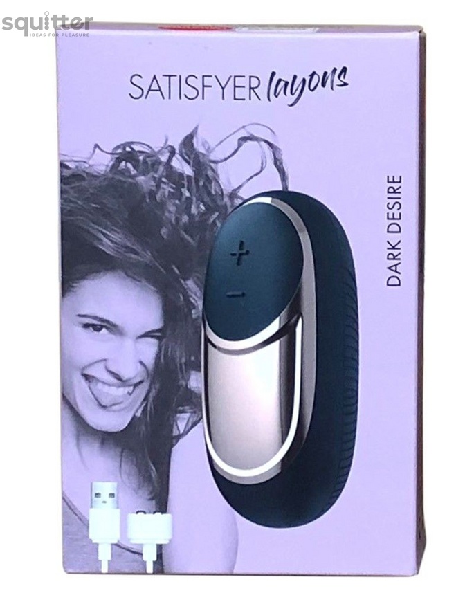 Мощный вибратор Satisfyer Lay-On - Dark Desire, водонепроницаемый,15 режимов работы SO2865 фото