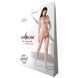 Бодістокінг Passion BS068 white, комбінезон, велика сітка, довгий рукав PBS068W,5 - інтернет-магазин інтимних товарів Squitter