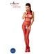 Бодистокинг Passion BS048 red, комбинезон, имитация колгот и открытого топаPBS048R,2 - интернет-магазин интимных товаров Squitter