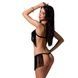 Комплект білизни Passion Exclusive KASSANDRA SET OpenBra 2XL/3XL black, ліф, трусики-спідниця PS26303,2 - інтернет-магазин інтимних товарів Squitter