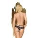 Трусики-бразилиана Penthouse Mermaid Fantasy S/M Black, кружево, низкая посадка, ремешки, бантикиSO6483,2 - интернет-магазин интимных товаров Squitter