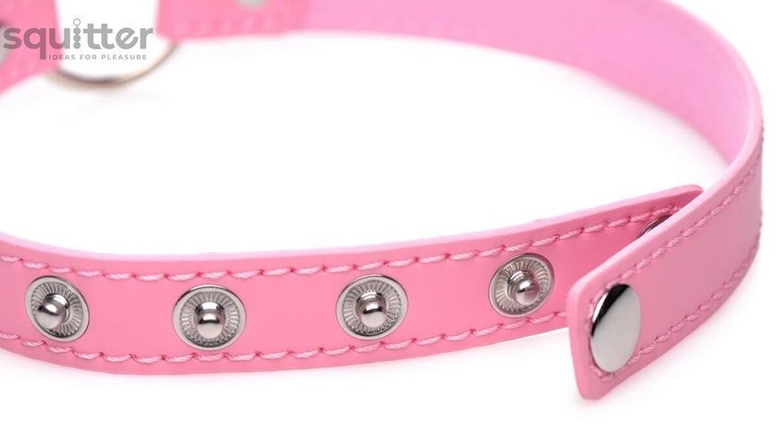 Чокер Master Series Kinky Kitty Ring Slim Choker - Pink SX1185 - онлайн-сексшоп Сквітер