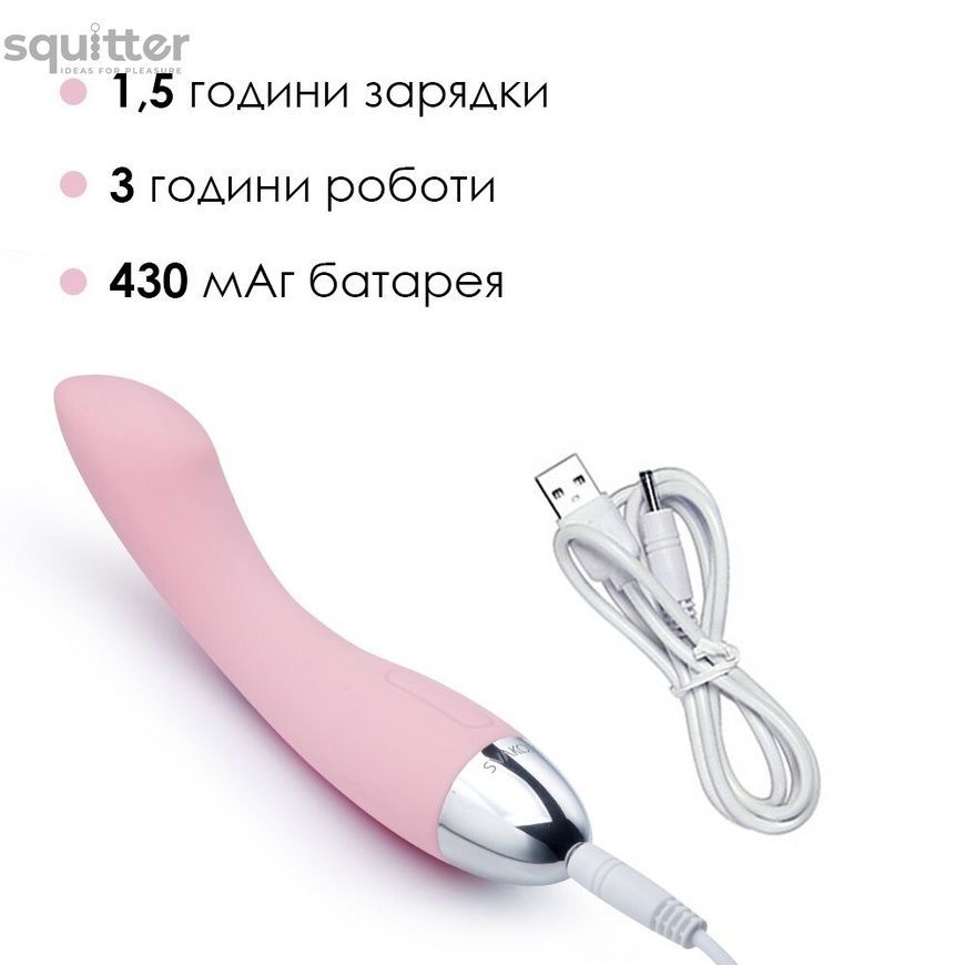 Вибратор для точки G с интеллектуальным режимом Svakom Amy Pale Plink SO4823 - онлайн-сексшоп Сквитер