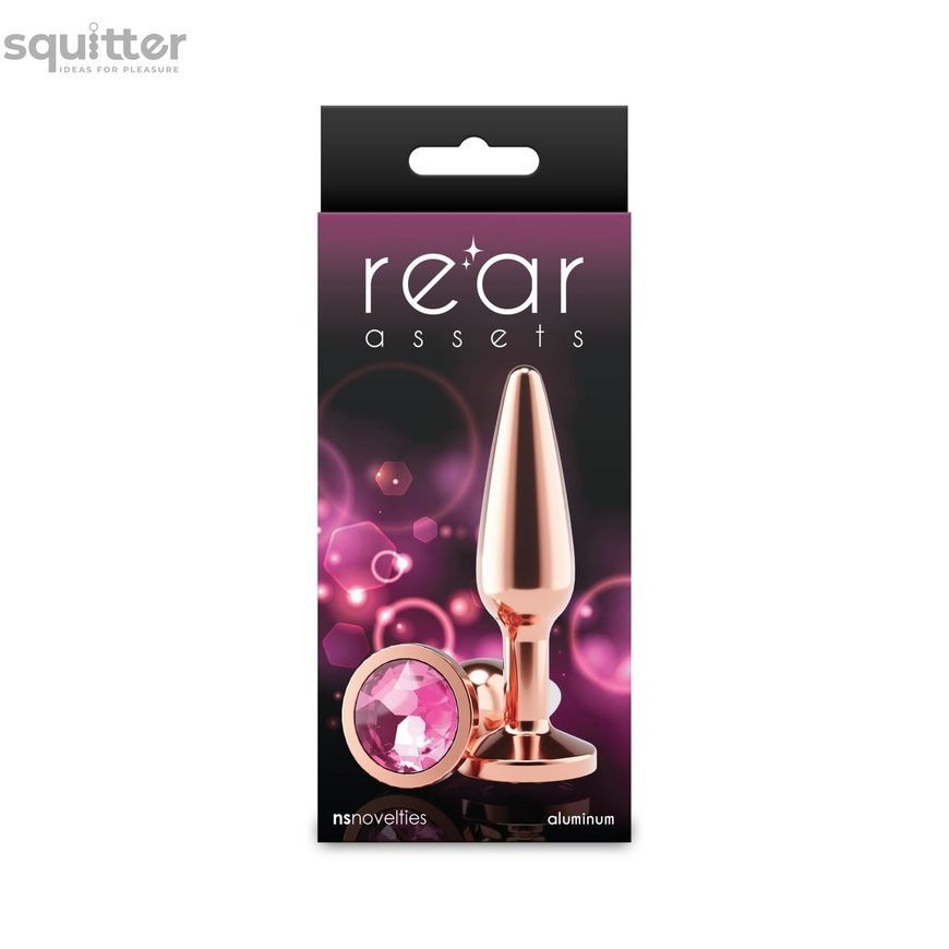 Анальна пробка NS Novelties Rear Assets - Tapered - Medium - Rose Gold - Pink SX4389 - онлайн-сексшоп Сквітер