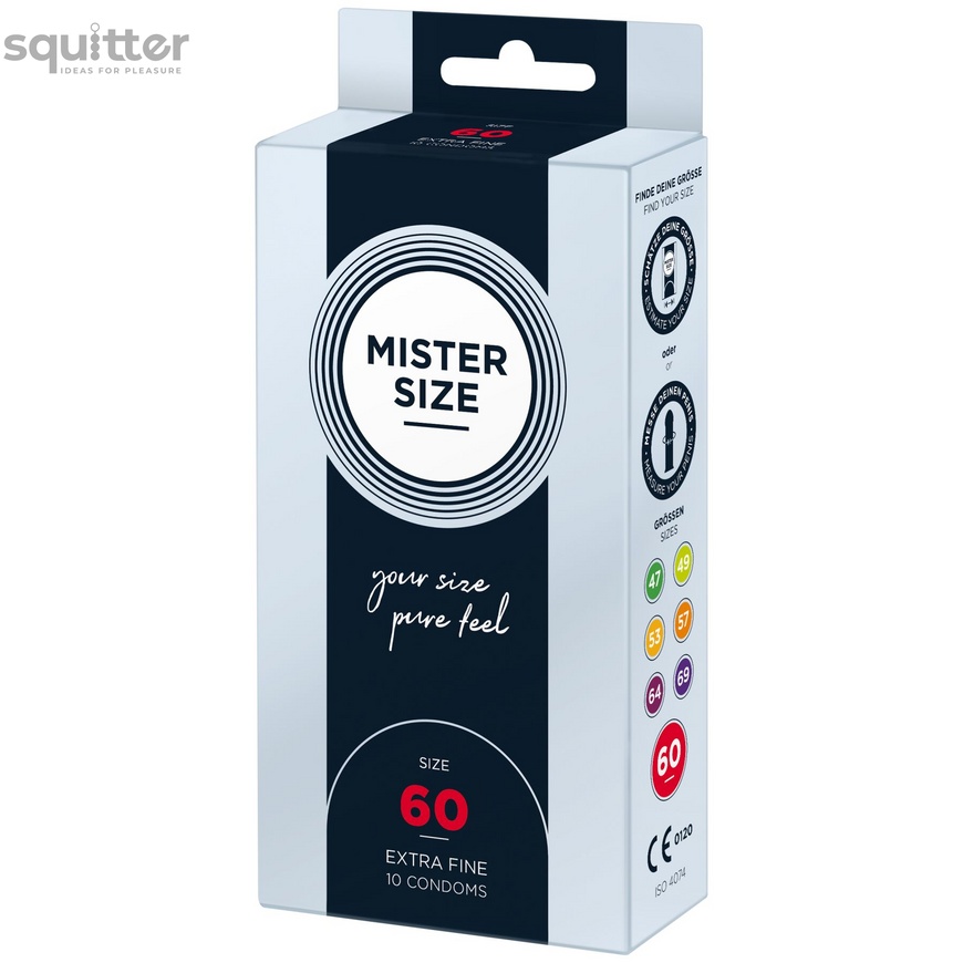 Презервативы Mister Size - pure feel - 60 (10 condoms), толщина 0,05 мм SO8046 фото