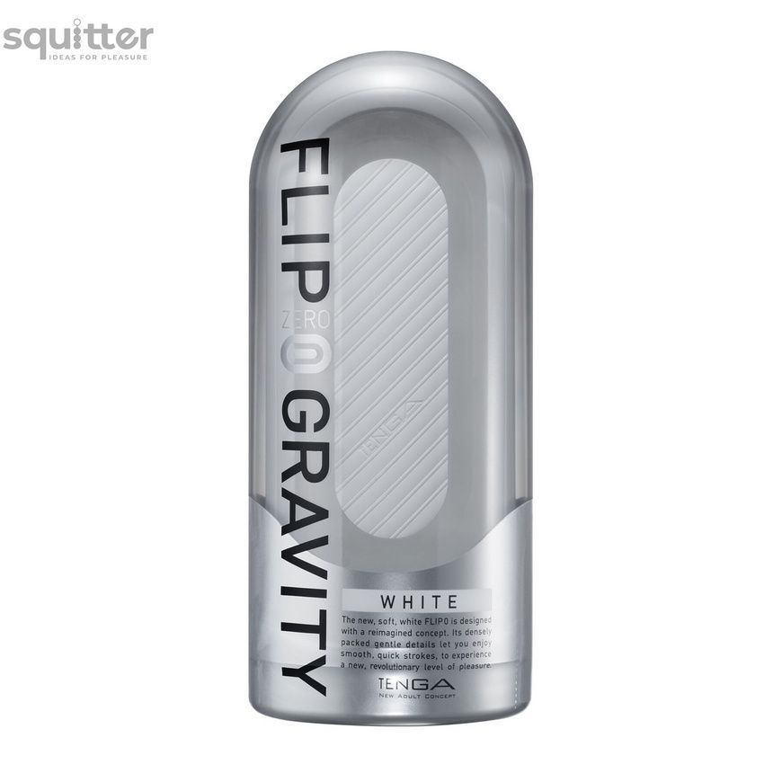 Мастурбатор Tenga Flip Zero Gravity White, змінна інтенсивність стимуляції, розкладний SO6236 - онлайн-сексшоп Сквітер