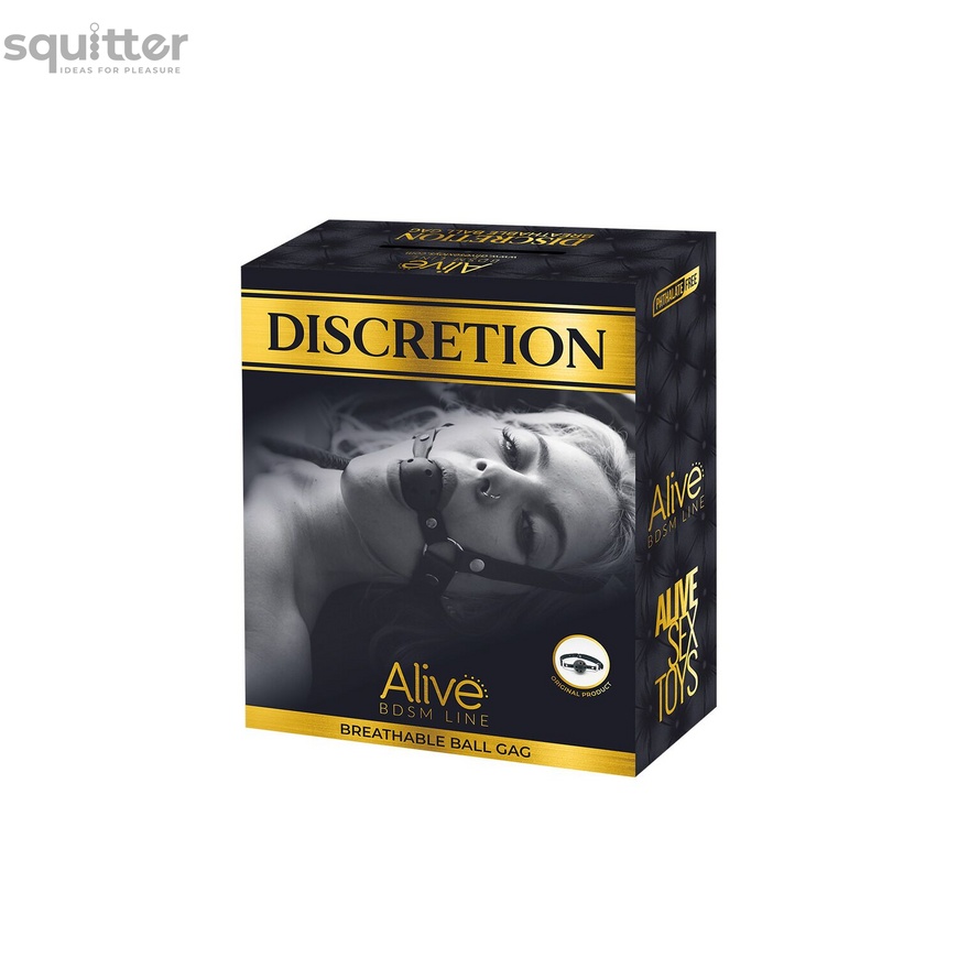 Воздухопроницаемый кляп Alive Discretion Red SO5996 фото