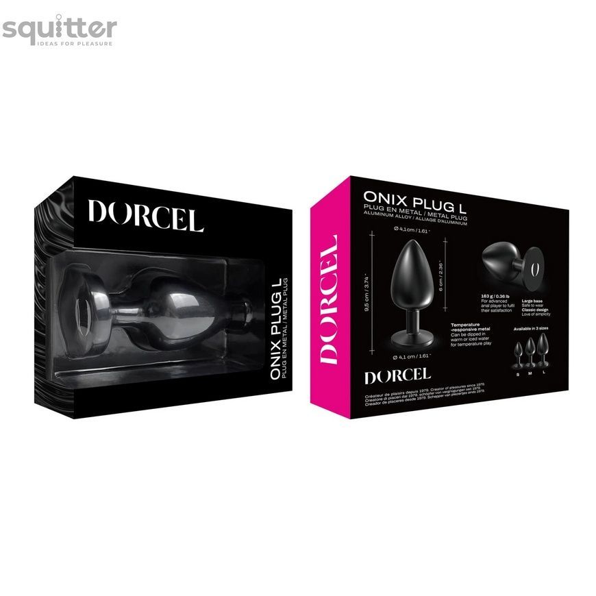 Анальна пробка Dorcel ONIX PLUG L SX1375 - онлайн-сексшоп Сквітер