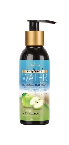Змазка на водній основі Sensuva Natural Water-Based Apple Candy (125мл) без гліцерину та парабенів SO3224 - онлайн-сексшоп Сквітер