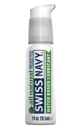 Лубрикант на водной основе для чувствительной кожи Swiss Navy All Natural 29,5 мл SO5674 - онлайн-сексшоп Сквитер