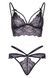 Еротичний комплект зі стрепами та стразами Leg Avenue Ready Or Not S Black, бра + стрінги SO8005,5 - інтернет-магазин інтимних товарів Squitter