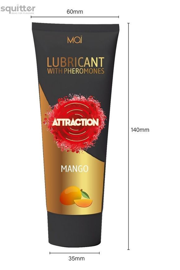 Смазка на водной основе с феромонами MAI ATTRACTION MANGO (100 мл) SO7532 - онлайн-сексшоп Сквитер