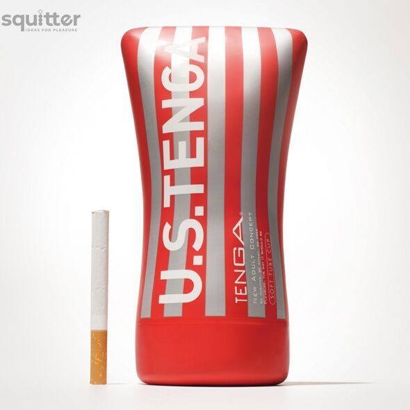 Мастурбатор Tenga US Soft Tube Cup (м&rsquo;яка подушечка велика), стискальний, суперпотужне всмоктування SO7040 - онлайн-сексшоп Сквітер